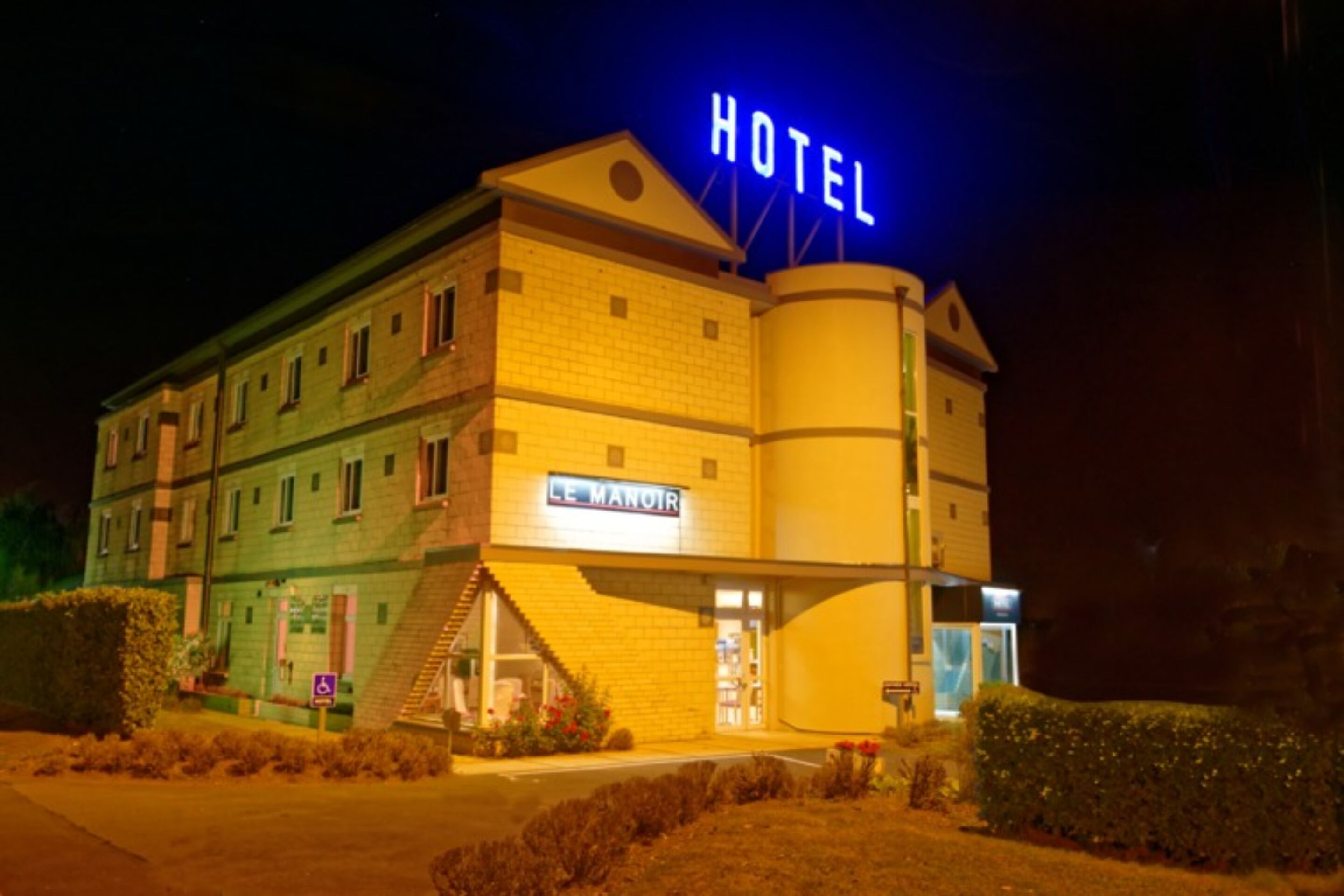 front of property – evening/night