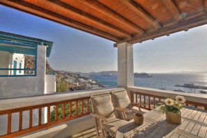 Apartamento, 2 quartos, sacada, vista para o mar | Vista do quarto