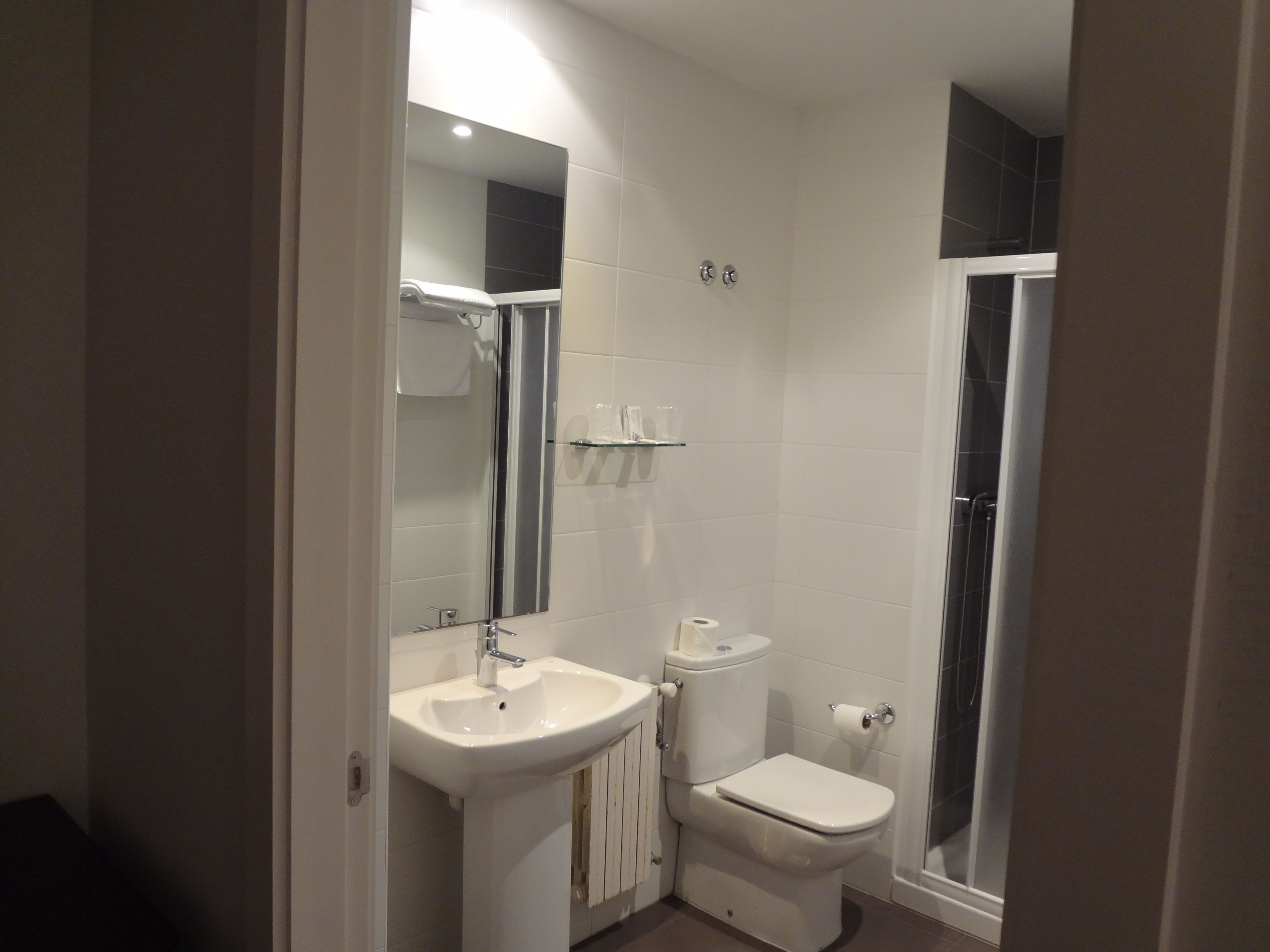 free toiletries, hair dryer, towels