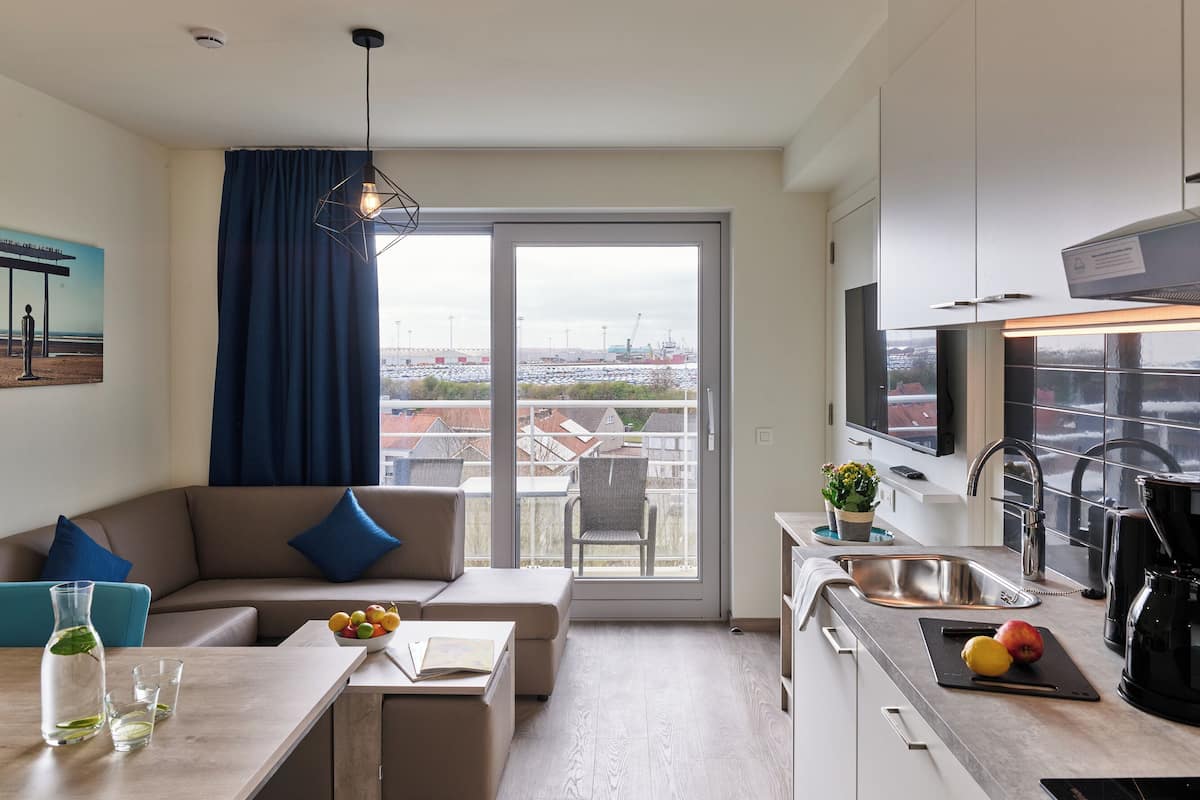 Suite | 5p | Oppholdsområde | En 15-tommers Flatskjerm-TV med kabel-kanaler samt TV