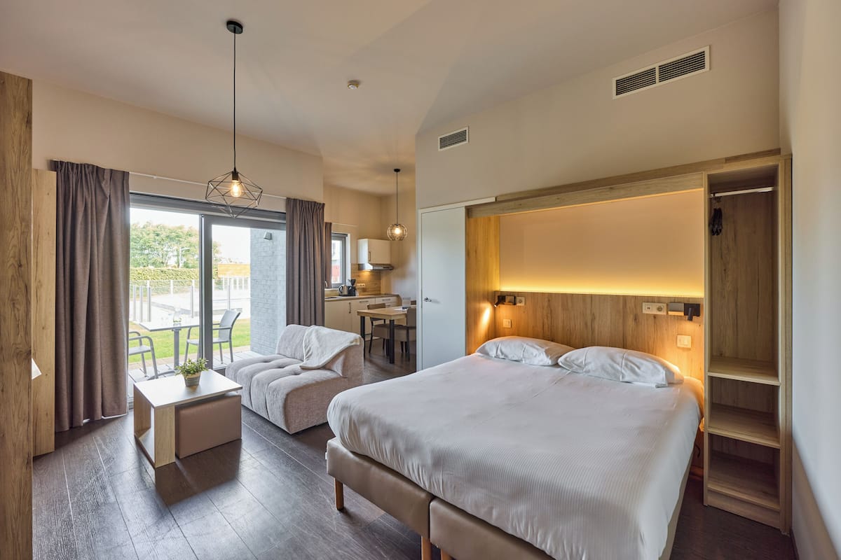 Accessible Studio | 2p | Lydisolert, barnesenger, wi-fi (inkludert) og individuelt dekorert