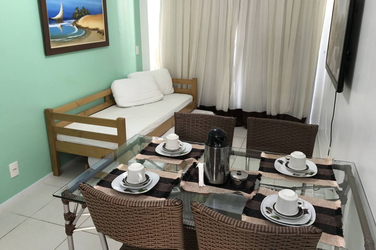 Comfort Apartment | 2 bedrooms, blackout drapes, iron/ironing board, bed sheets
