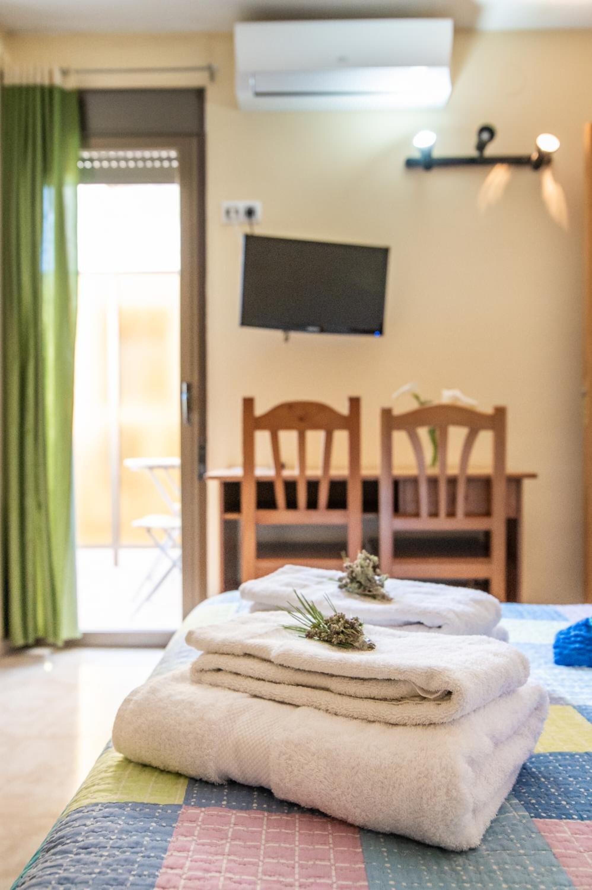 Desk, blackout drapes, cribs/infant beds, rollaway beds