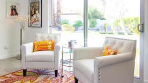 Apartment, 4 Bedrooms | Living area | DVD player - Midcentury Rose (Palm Desert)