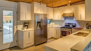 Apartment, 3 Bedrooms | Private kitchen | Coffee/tea maker, fridge, microwave - Made in the Shade (Palm Desert)