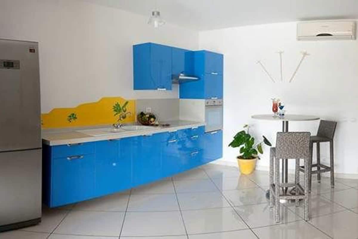 Studio, phù hợp cho người khuyết tật, quang cảnh hồ bơi (Kaiali) | Bếp riêng | Tủ lạnh, lò vi sóng, dụng cụ pha espresso