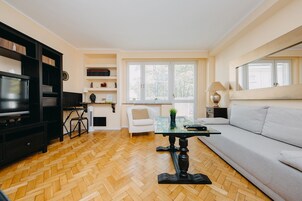 Apartment, 1 Bedroom, Balcony | 1 bedroom, desk, iron/ironing board, free WiFi