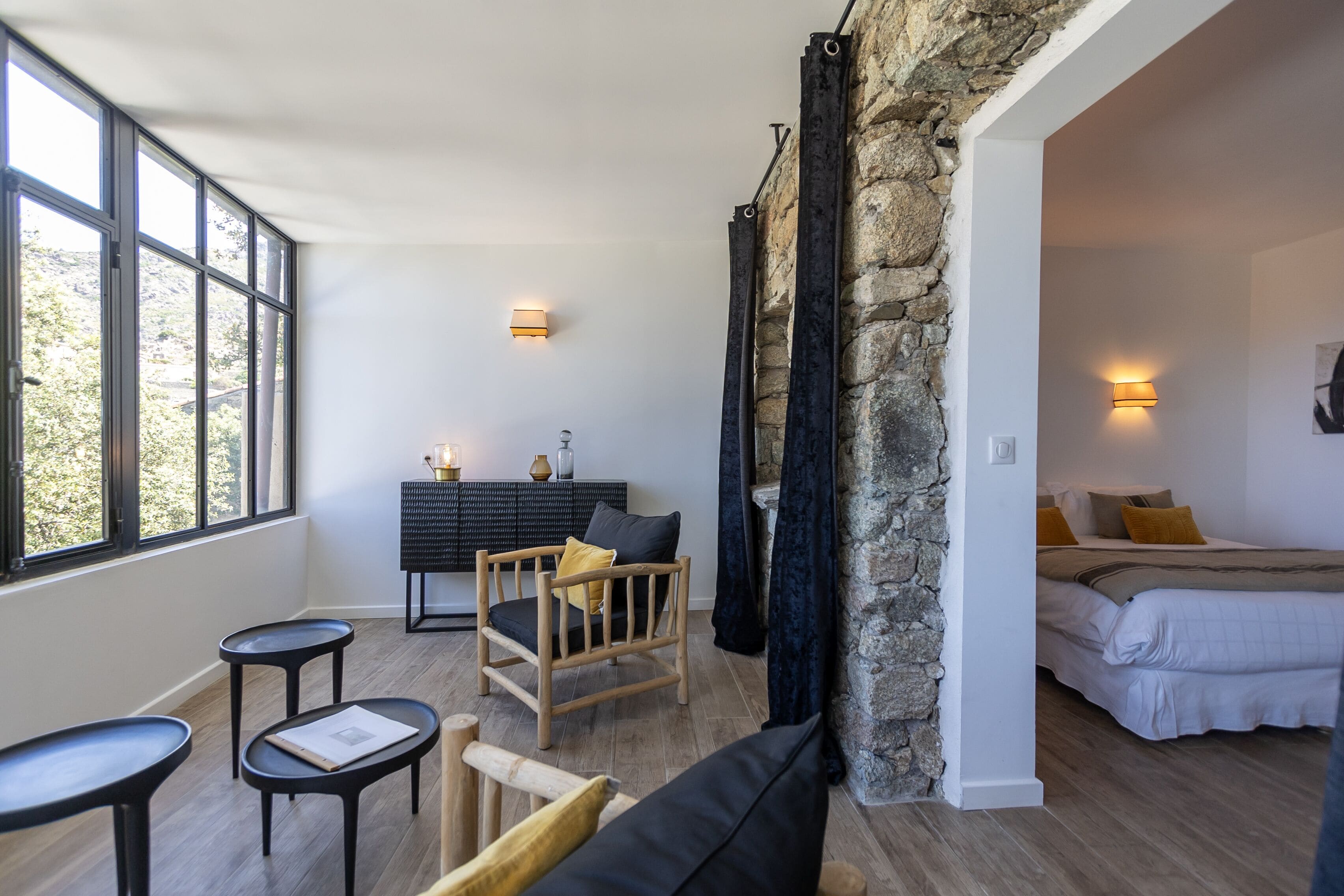 casa lama | living area | flat-screen tv