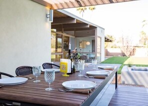 Apartment, 3 Bedrooms | Dining - Wexler Fishbowl at Sunmor Estates (Palm Springs)