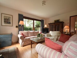 TV, fireplace, DVD player