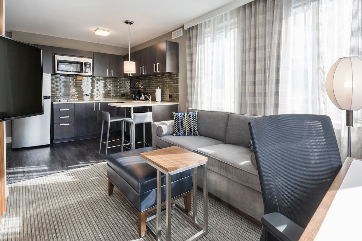 premium bedding, in-room safe, desk, iron/ironing board