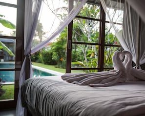 Villa, 3 Schlafzimmer, eigener Pool | 3 Schlafzimmer, Zimmersafe, Schreibtisch, Bügeleisen/Bügelbrett