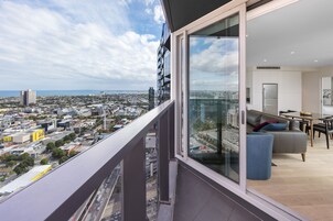 Apartamento executivo, 2 quartos, vista para a baía (Sky) | Sacada