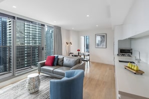 Two Bedroom Sky Apartment | Living area - Imagine Marco (Southbank)