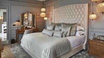Superior Suite, River View | Premium bedding, in-room safe, individually decorated