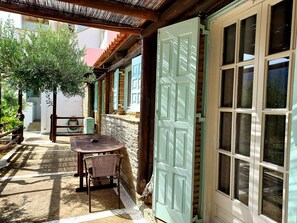 Departamento familiar, vista al mar (Kypri Stone) | Terraza o patio