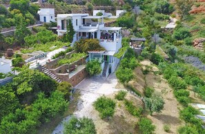 Aerial view - Kypri Apartments (Andros)
