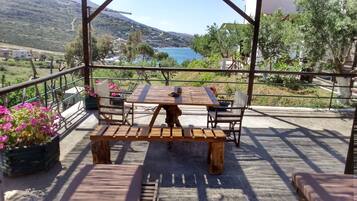 Family Apartment, Sea View (Kypri Stone) | Terrace/patio