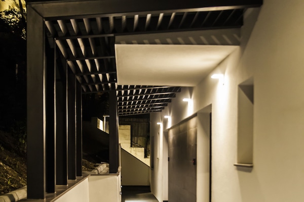 Majoituspaikan sisäänkäynti