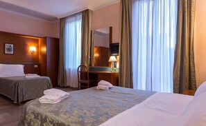 Desk, blackout drapes, iron/ironing board - Center 3 (Rome)