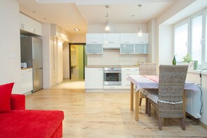 Apartment, 1 Bedroom | Living area | Flat-screen TV - ShortStayPoland Solidarnosci B8 (Warsaw)