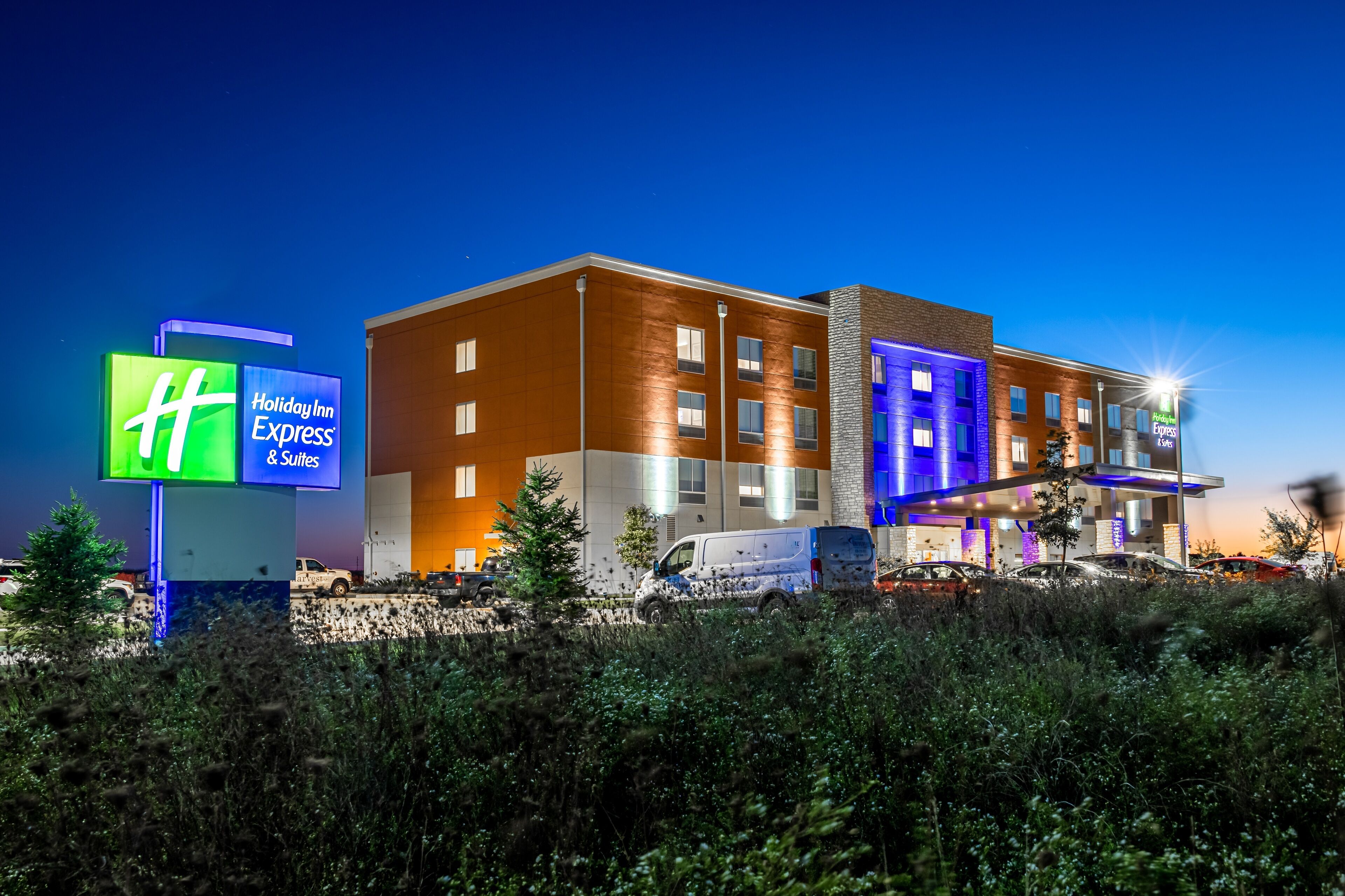 front of property – evening/night