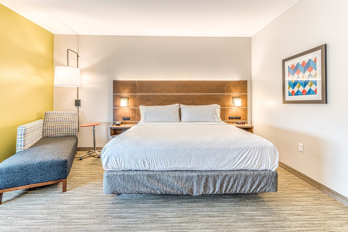 In-room safe, desk, laptop workspace, blackout drapes