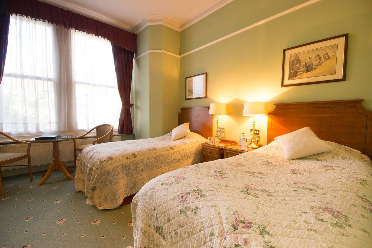 Twin Room, Bathtub, Ground Floor | Desk, laptop workspace, iron/ironing board, free WiFi