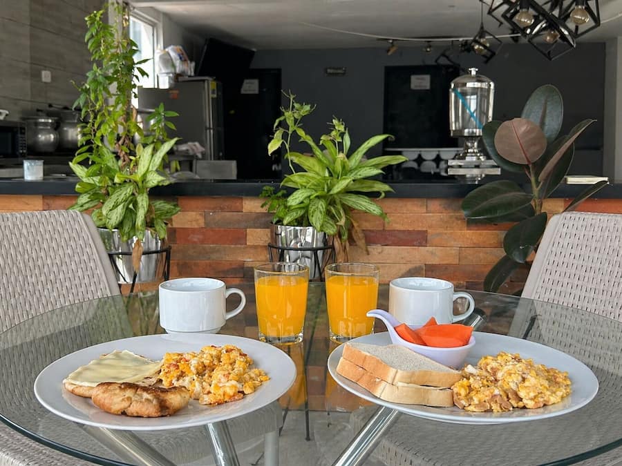 Free daily buffet breakfast