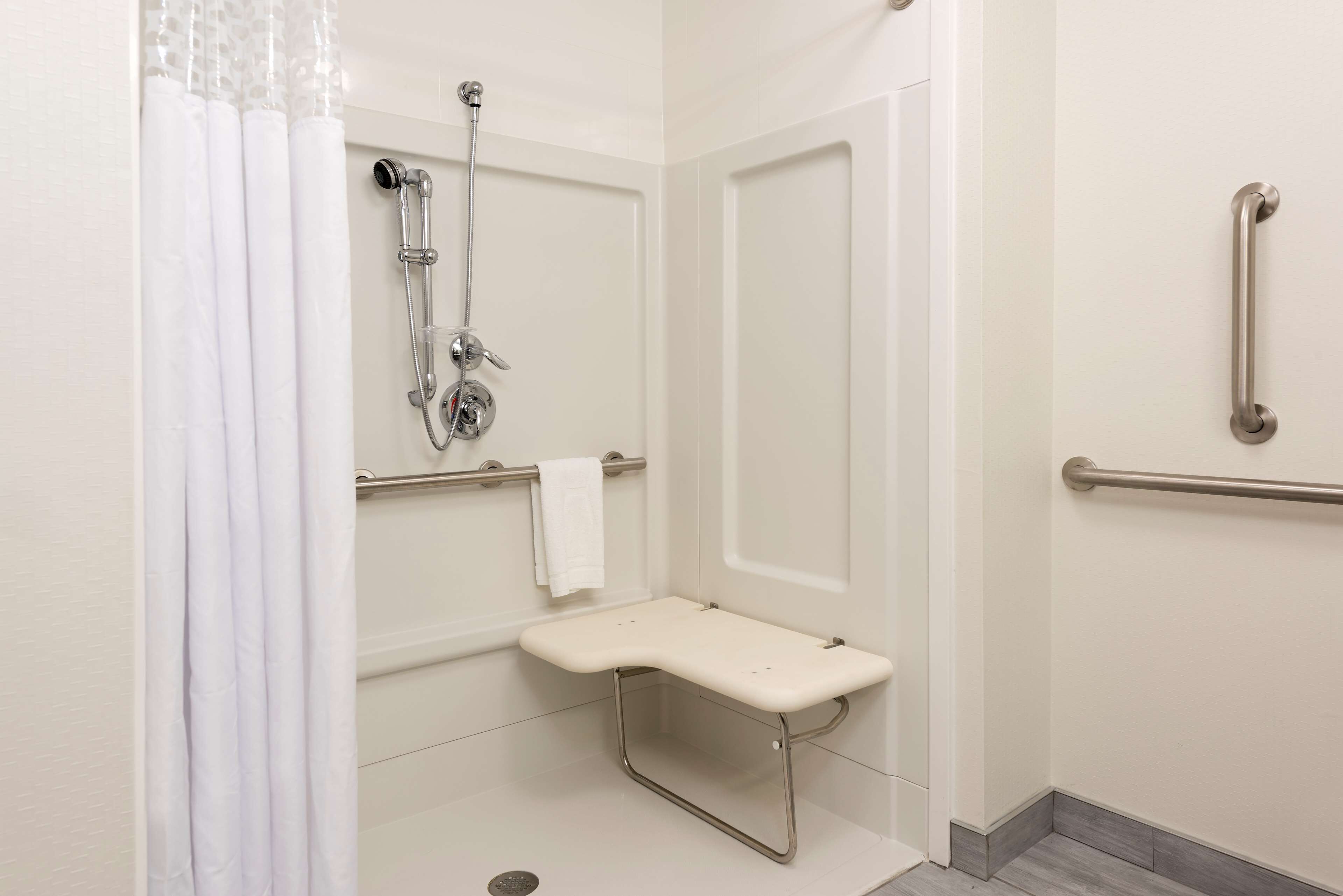 free toiletries, hair dryer, towels