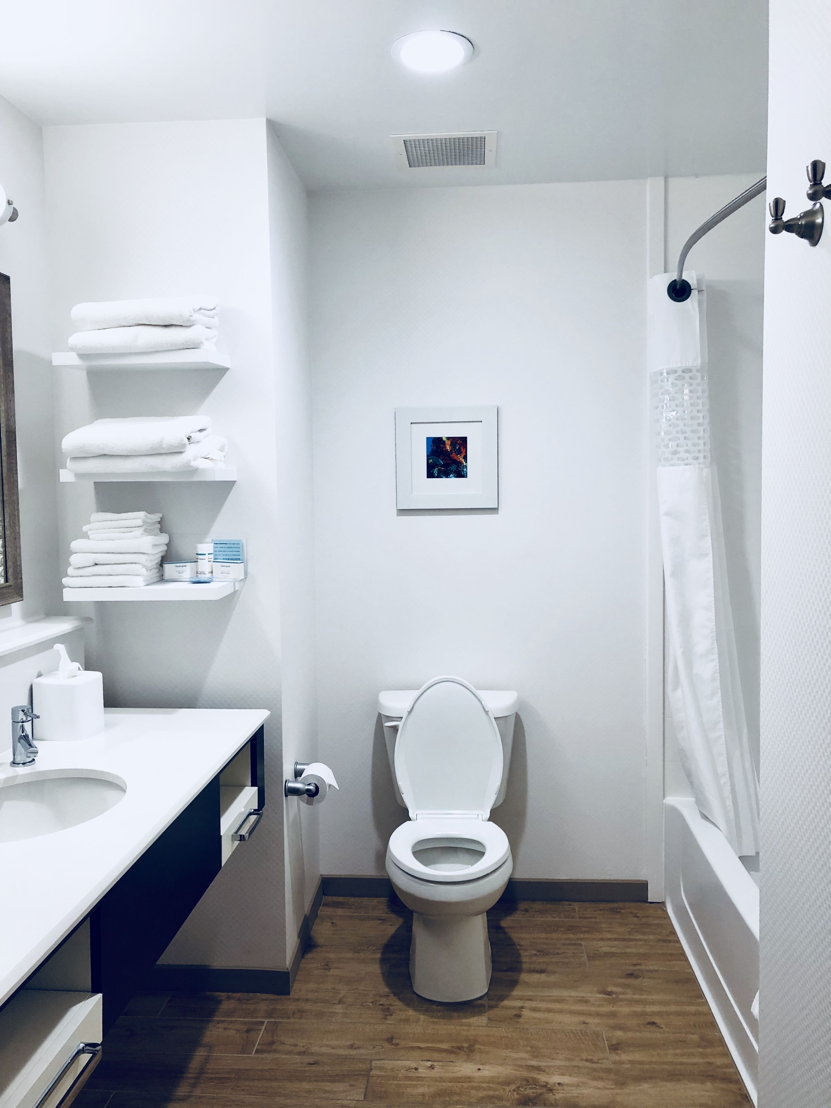 free toiletries, hair dryer, towels, soap