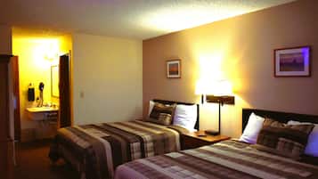 Double Room, 2 Queen Beds | In-room safe, soundproofing, cribs/infant beds, rollaway beds