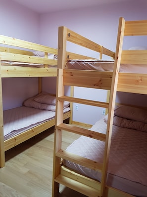 Family Room, Multiple Beds, Private Bathroom (4 Person) | 4 bedrooms, premium bedding, desk, laptop workspace