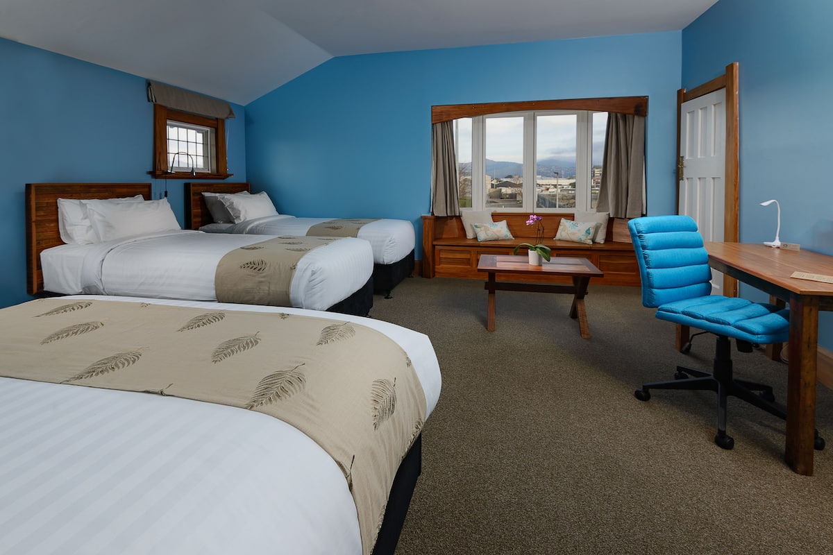 Quadruple Room, Private Bathroom (The Cedar) | Blackout drapes, soundproofing, iron/ironing board, free WiFi