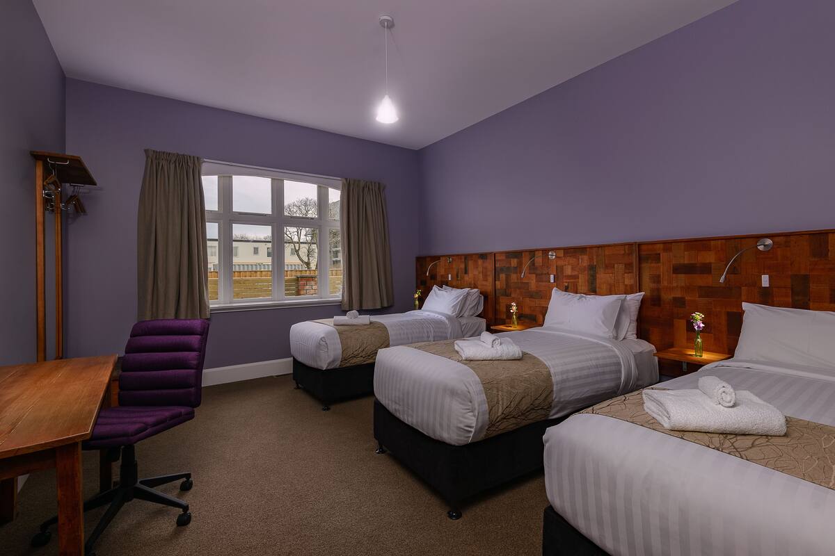 Triple Room, Shared Bathroom (The Matai)  | Blackout drapes, soundproofing, iron/ironing board (on request)