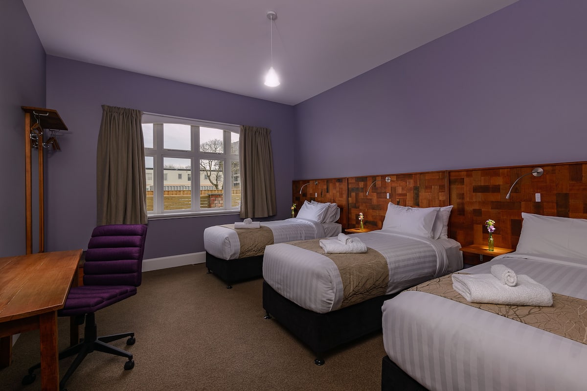 Triple Room, Shared Bathroom (The Matai) | Blackout drapes, soundproofing, iron/ironing board, free WiFi