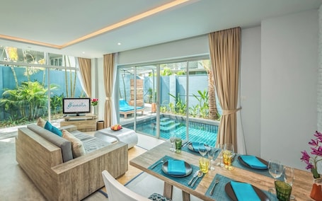 Área de sala de estar. Villa Sonata Phuket