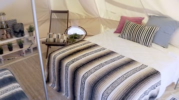 Luxury Tent (Furnished 1 Full Bed) | Bed sheets