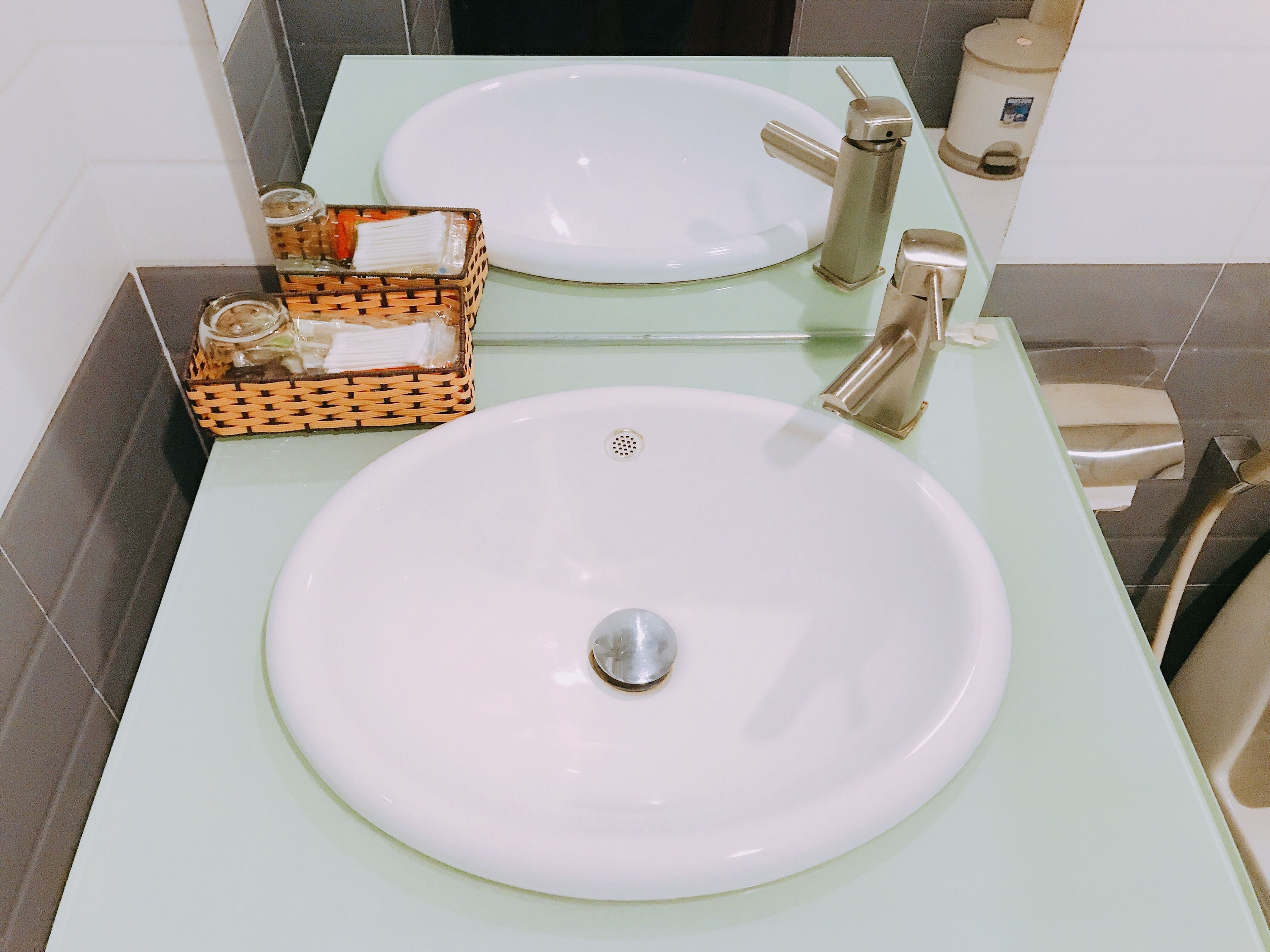 free toiletries, hair dryer, slippers, towels