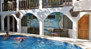 Outdoor pool - Nosara Hotel Garza Beach - Hostel (Nosara)