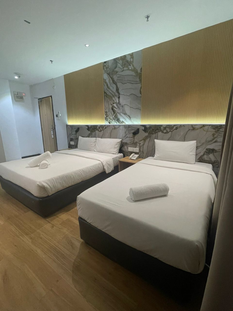 Deluxe Room, Multiple Beds, Executive Level | Desk, iron/ironing board, free WiFi, bed sheets