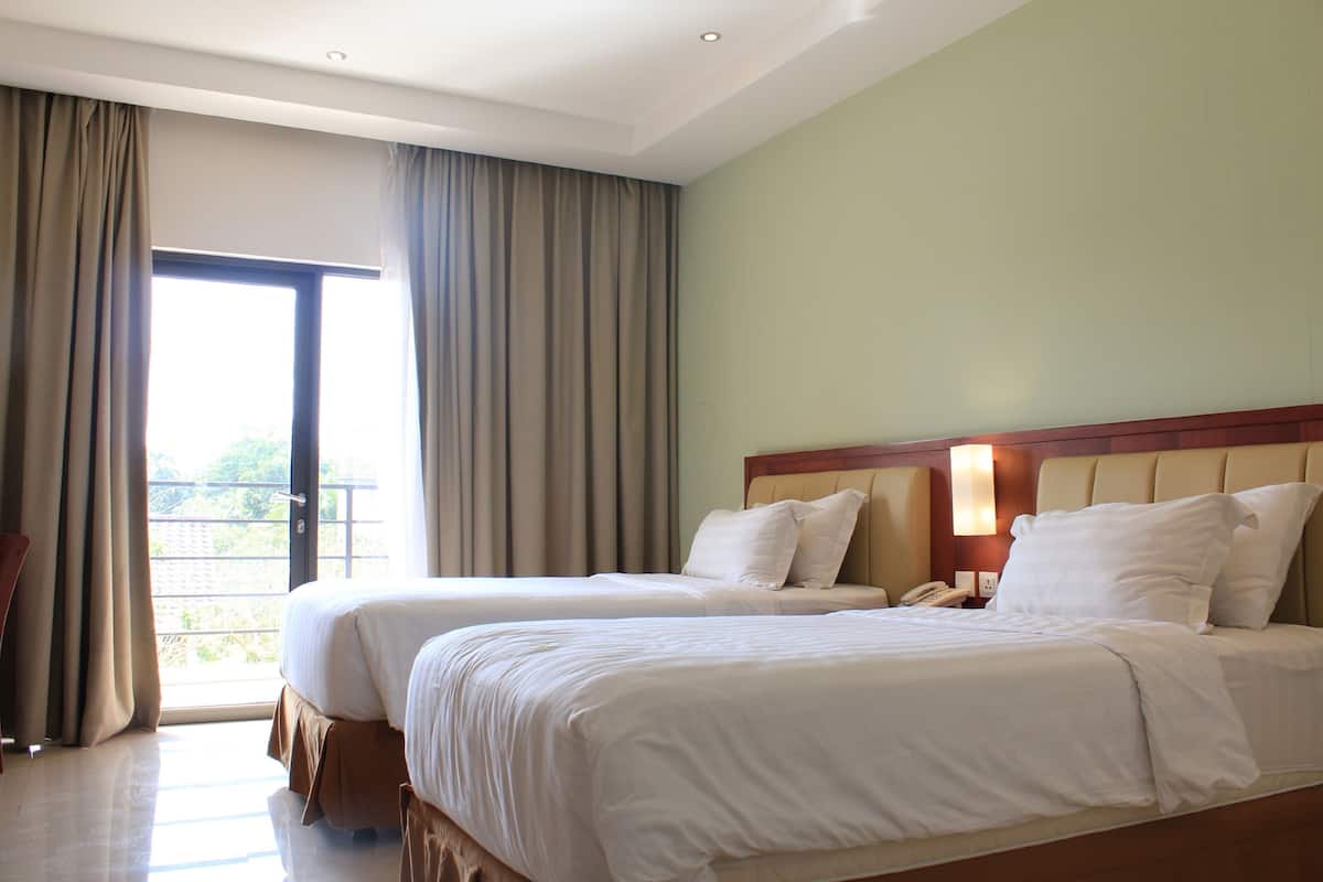 deluxe room, 2 single beds | view from room