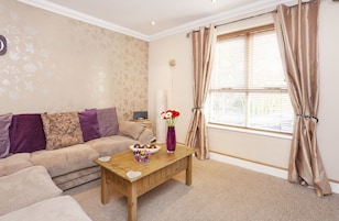 Apartment, 3 Bedrooms, Patio | Living area | Flat-screen TV, DVD player