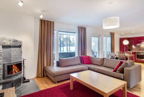 Apartment, 1 Bedroom, Sauna (62 m2) | Coin séjour