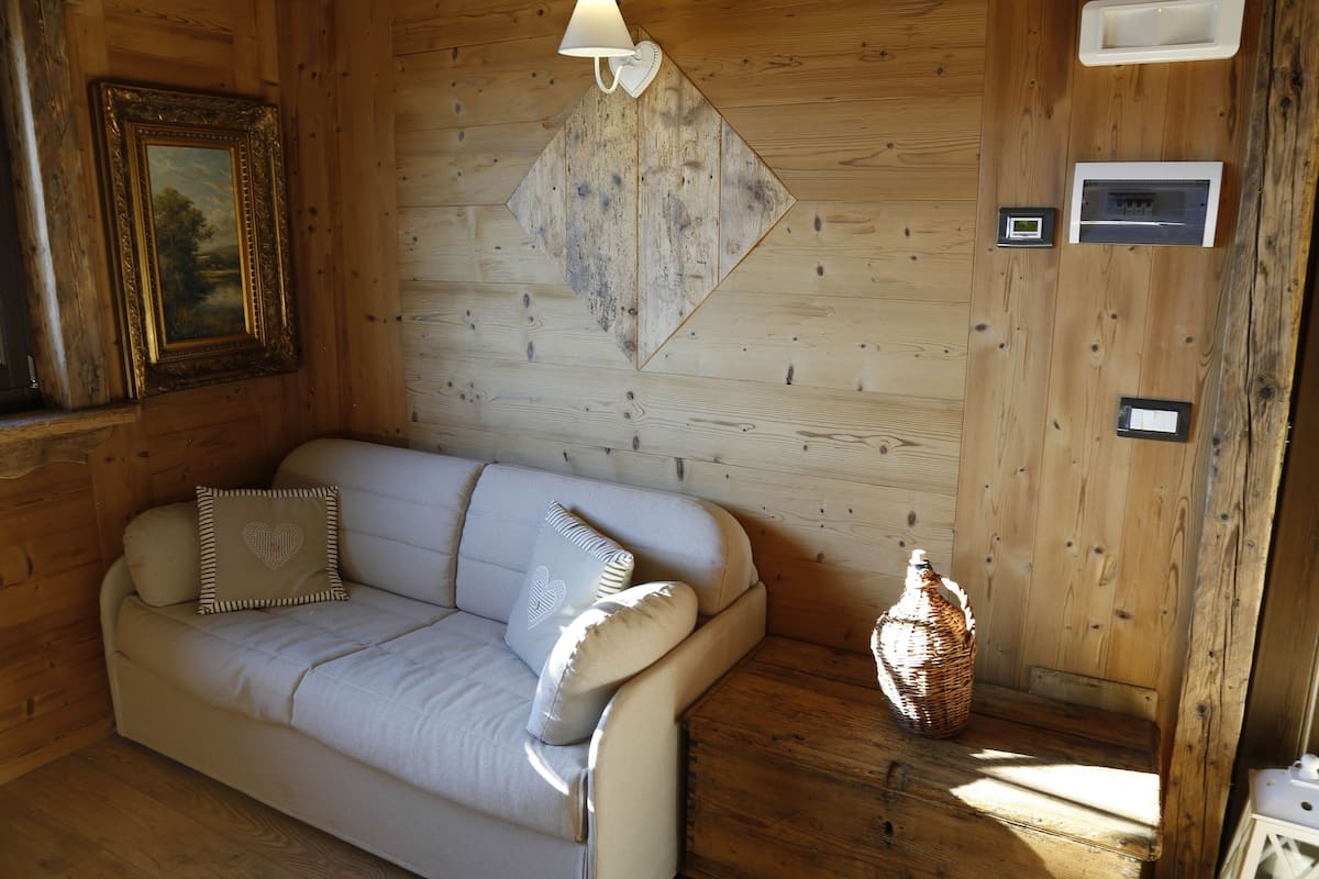 Nido della Cinciallegra (Via Moneana di Clavais, 5 Ovaro) | Living area | Flat-screen TV