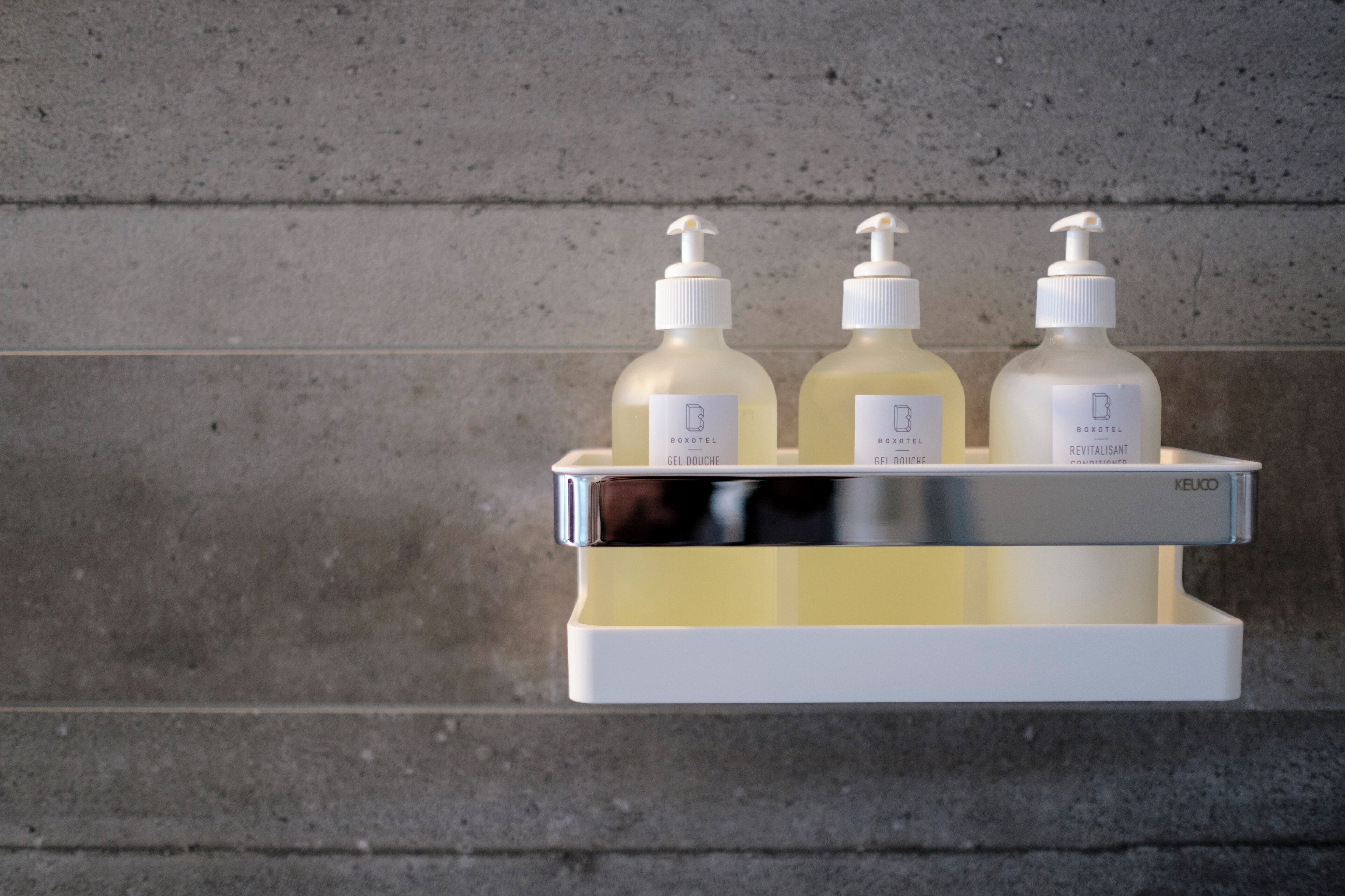 designer toiletries, hair dryer, bathrobes, towels