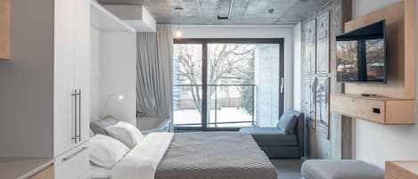 Chambre Double Deluxe, 1 très grand lit, baignoire | 1 chambre, literie de qualité supérieure, couette en duvet d'oie