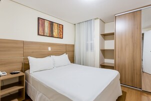 Laptop workspace, blackout drapes, soundproofing, WiFi (free)