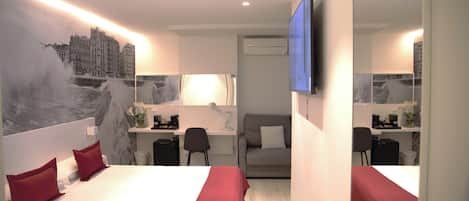 Habitación Deluxe | Ropa de cama de alta calidad y edredón