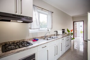 Standard-Apartment | Eigene Küche | Großer Kühlschrank, Mikrowelle, Ofen, Herdplatte